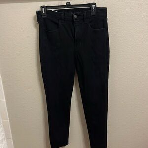 American Eagle Black Jeggings Super-Hi Rise